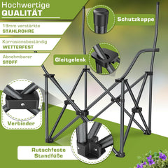 TRESKO® Campingstoel - Visstoel - Vouwstoel - Groen