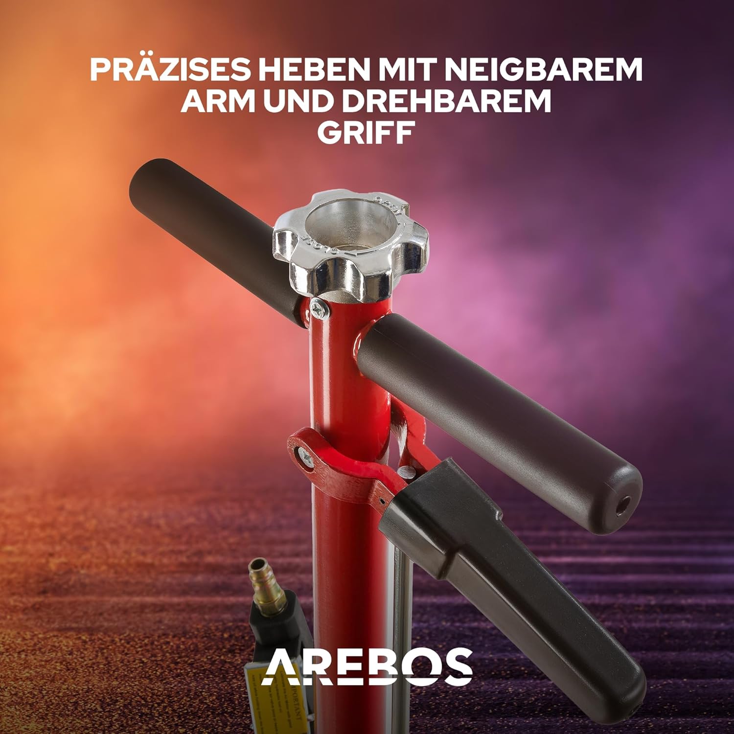 Pneumatische Krik - Hydraulische krik - draagkracht 22T - Arebos