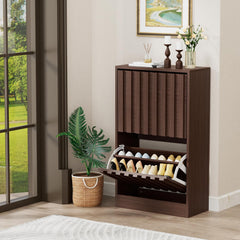 Schoenenkast - Schoenenrek - 52x24x86,5 cm - Bruin - UEV