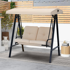 Schommelbank - Tuinschommel - 2-zits - Beige - AECOJOY