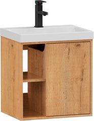 Wastafelkast - Wastafelmeubel - Wastafelonderkast - 50 cm - Bruin - UEV