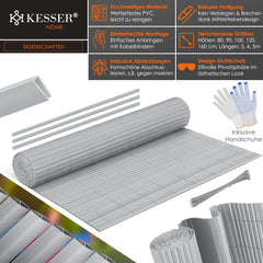 KESSER® Balkonscherm - Zichtdoek - Balkondoek - 80x300cm