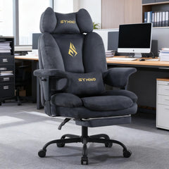 Ergonomische Bureaustoel -  Office Chair - Gamestoel - Volwassenen - Grijs - SYMINO