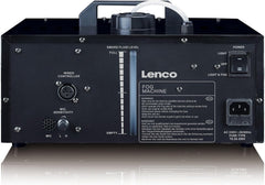 Lenco LFM-220BK - Dual Matrix RGB Party LED-verlichting - met rookmachine - geïntegreerde lichtshowprogramma's - 1 liter inhoud voor mistvloeistof - misttimer - zwart •