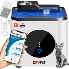 LOVPET® Kattenfontein -Drinkfontein voor katten - 3,5L - Wit