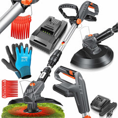 MASKO® Grastrimmer op accu - Bosmaaier - Grijs