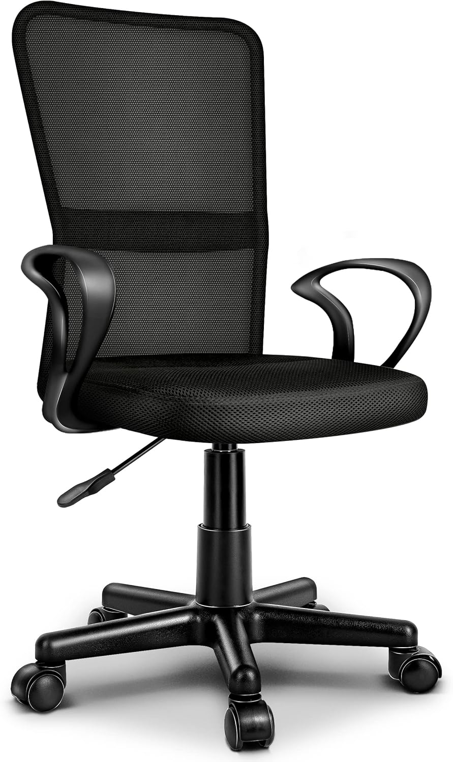 TRESKO Ergonomische Bureaustoel - Verstelbaar - Zwart