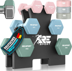 Dumbells set - Gewichten set - Halterset - 18 kg - RE:SPORT