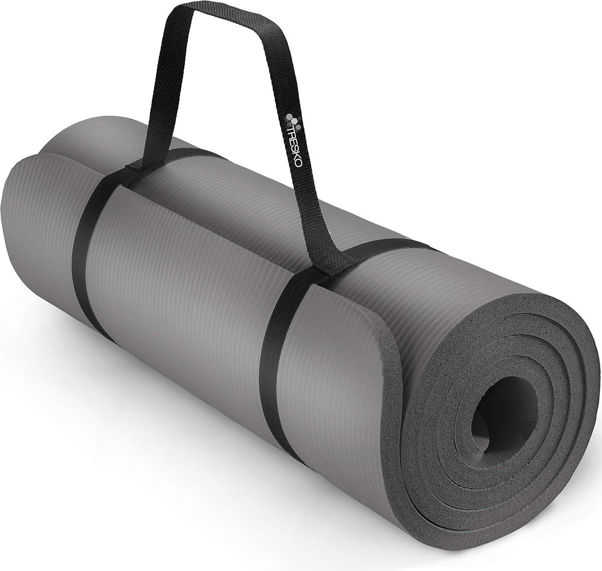 Yoga mat - Fitness mat - Sport mat - Anti slip - Extra dik - Grijs