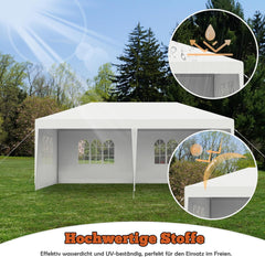 Partytent - 3x3m - Paviljoen - Waterdicht - Wit - Froadp