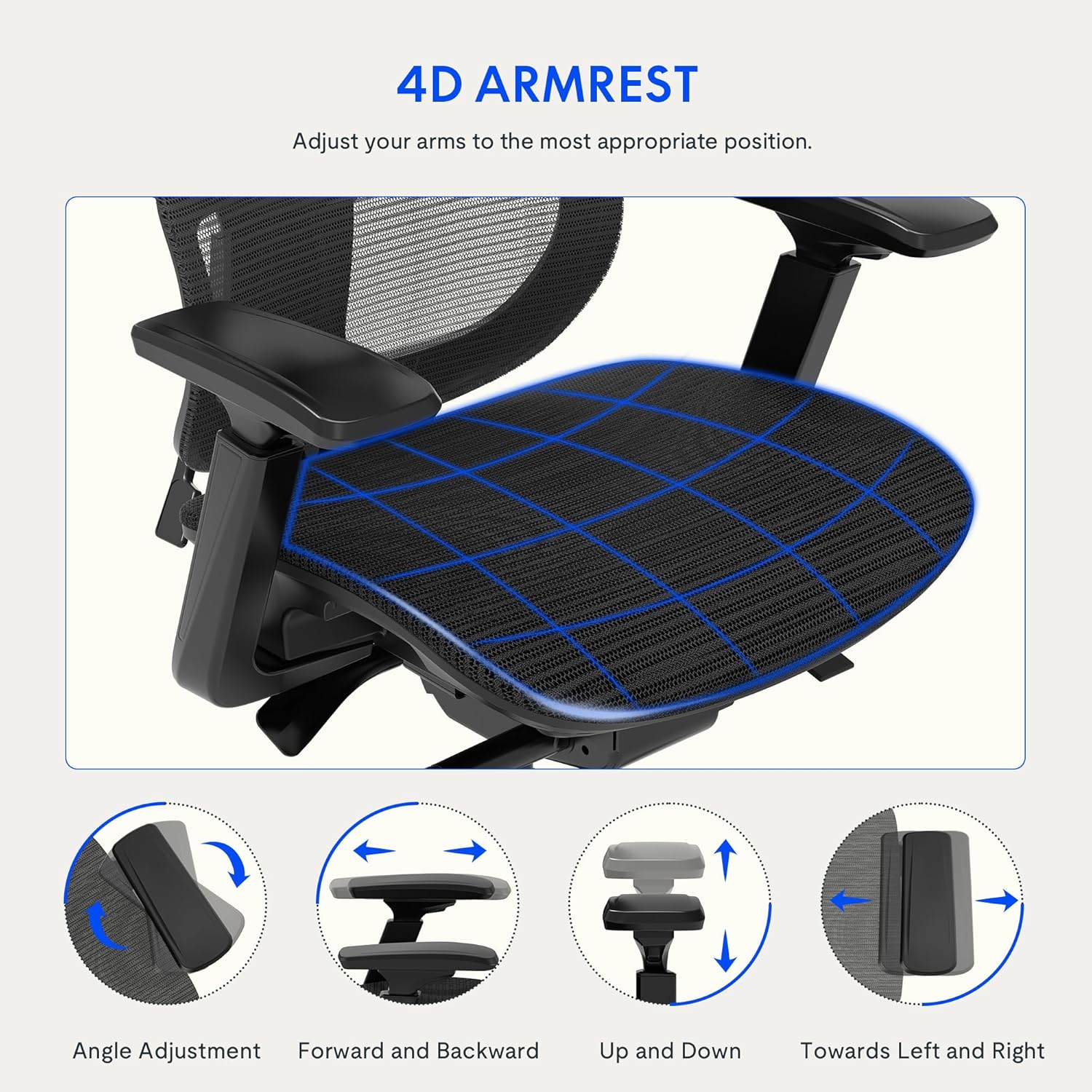 Ergonomische Bureaustoel -  Office Chair - Gamestoel - Volwassenen - Grijs - FLEXISPOT