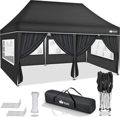Tillvex® Partytent - 3x6m - Paviljoen - Easy Up - Antraciet