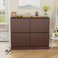 Schoenenkast - Schoenenrek - 102x24x86,5 cm - Bruin - UEV