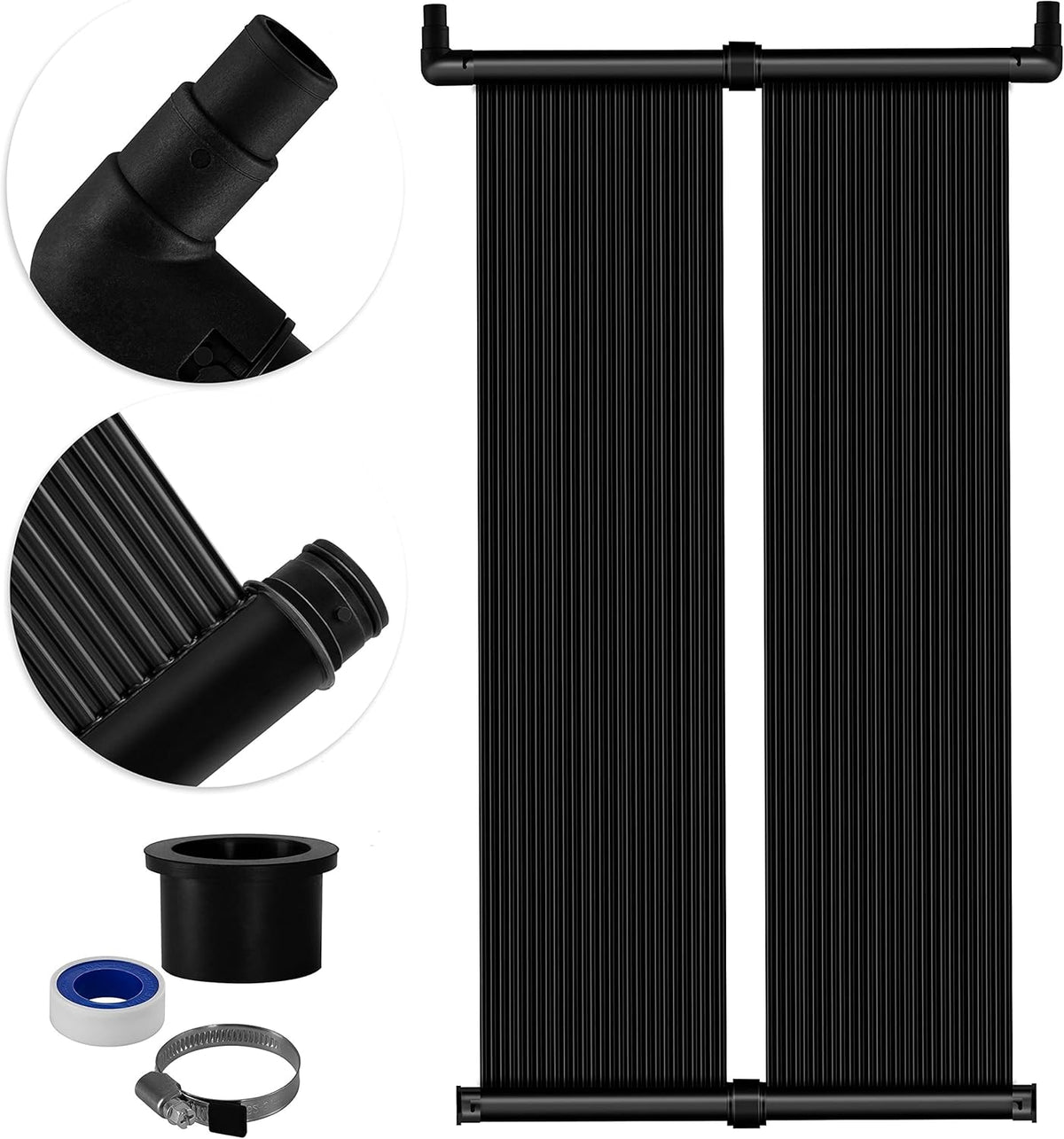 KESSER® Solar mat - Zwembadverwarming - 300x70cm - Zwart