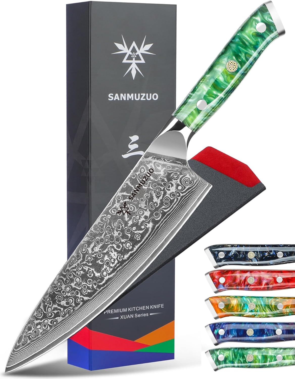 Koksmes - Nakiri mes - Groentemes - Japans mes - 20 cm - SANMUZUO