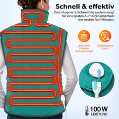 Warmtekussen rug - Warmteband - Verwarmde rugband - 60x85 cn - Turquoise - Sinnlein