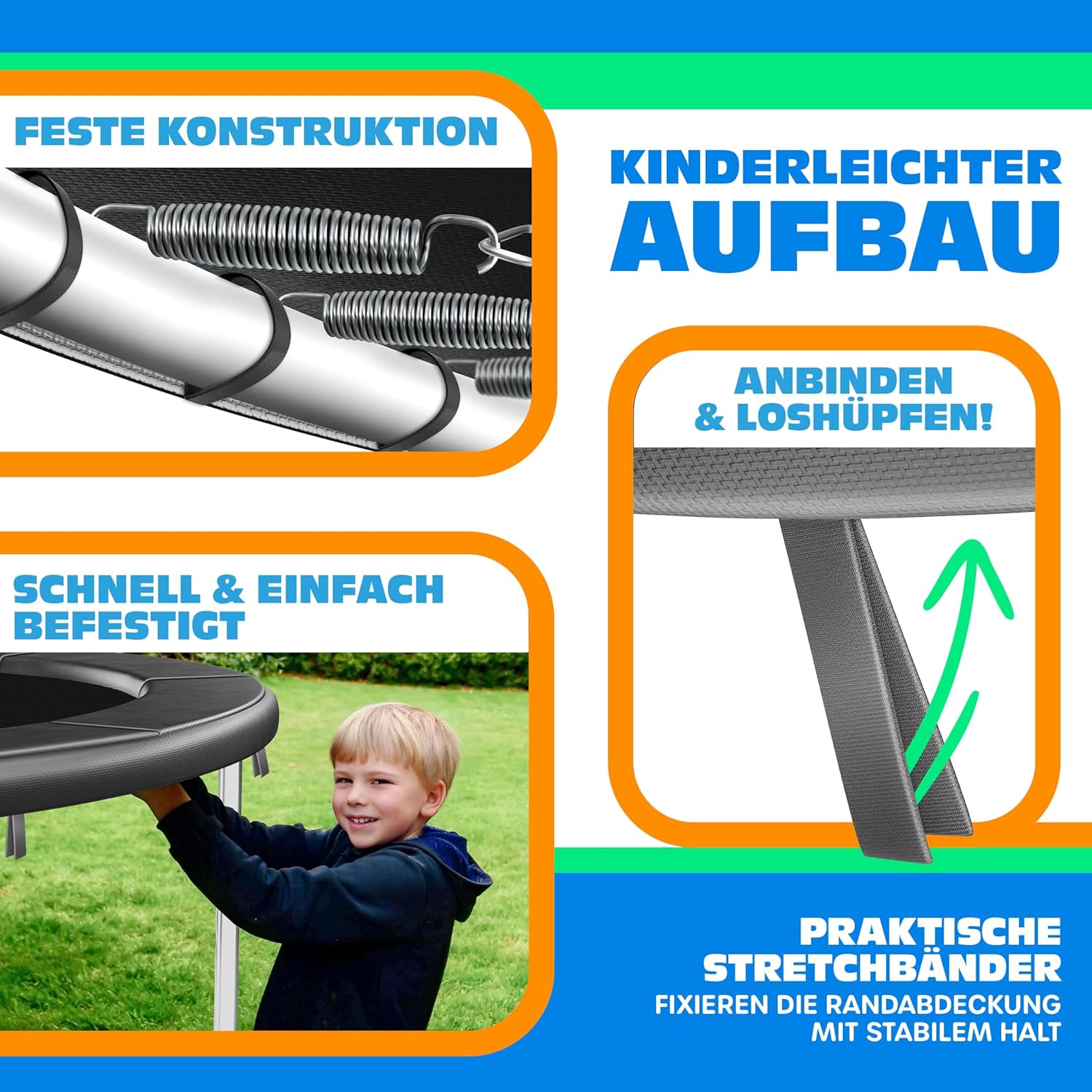 KESSER® Trampoline Randafdekking - Rand - Ø305cm - Grijs