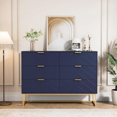 Commode - Dressoir - Ladekast - 100x34x73,5 cm - Marineblauw - UEV
