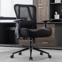 Ergonomische Bureaustoel -  Office Chair - Gamestoel - Volwassenen - Zwart - UEV