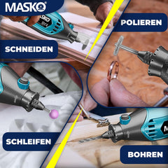 MASKO® Multitool - Roterend - 141-delige accessoireset - Blauw