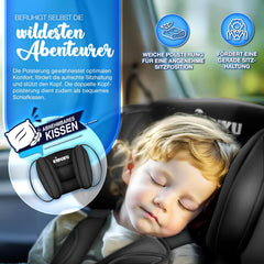 KIDUKU® Autostoeltje - Kinderzitje - Veiligheidsgordel - Zwart