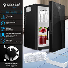 KESSER® Koelkast Tafelmodel - 40L - Mini Koelkast - Zwart