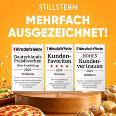Stillstern Heteluchtfriteuse, 2 kamers, 8 liter, Dual Zone Airfryer XXL, 2400 W, uitstekend 1,2 (zeer goed), friteuse Air Fryer, receptenboek, ontdooien en warm houden, heteluchtfriteuse