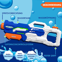 KESSER® Waterpistool - Set van 2 - Bereik 10-11 meter - Blauw