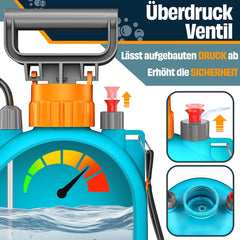 MASKO® Drukspuit - 5 Liter - Incl. draagriem - Blauw