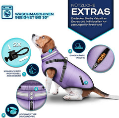 Hondenjas - Hondentrui - Winter - XXL - Paars - TRESKO®