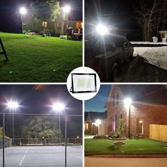 SOLLA 200W LED-schijnwerper voor buiten, 20000lm superheldere beveiligingslamp, equivalent aan 1060W, 6000K daglichtwit, IP66 waterdicht, LED-buitenverlichting voor garage, tuin en erf