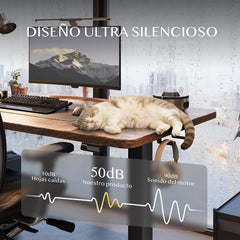Zit sta bureau - Elektrisch - Verstelbaar - 160x60 cm - Bruin - FQ1D - FLEXISPOT