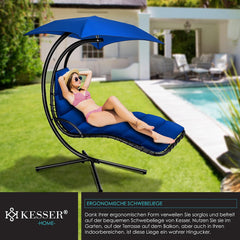 Kesser® Hangstoel - Ligstoel - Ligbed - 200x194x100cm - Blauw