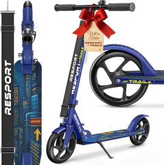 Kinderstep - 2 wielen - Kinder step - Verstelbaar - Donkerblauw - RE:SPORT •