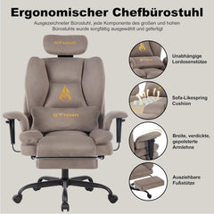 Ergonomische Bureaustoel -  Office Chair - Gamestoel - Volwassenen - Bruin - Symino