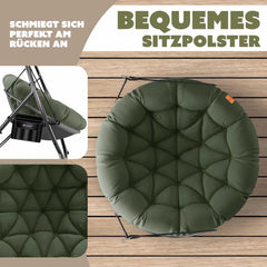 KESSER® Hangstoel - Schommelstoel - Tot 150kg - Groen