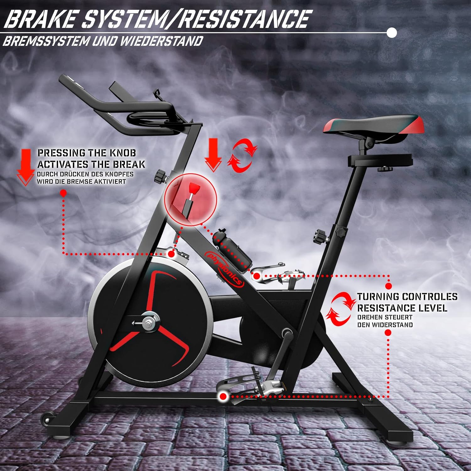 Hometrainer - Fiets - LCD-scherm - Hartslagmeter - Max 120kg