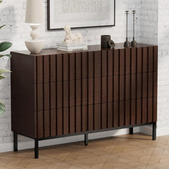 Commode - Dressoir - Ladekast - 73,4x34,5x100 cm - Bruin - UEV