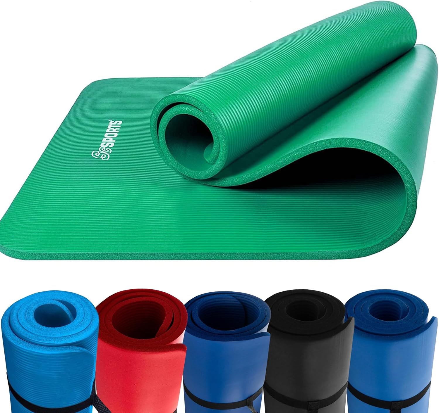Yoga mat - Fitness mat - Sport mat - Anti slip - Extra dik - Groen
