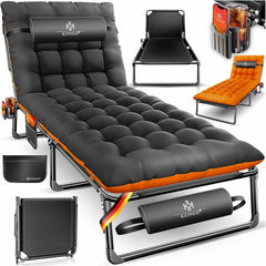 KESSER® Campingbed - Ligbed - Inklapbaar - 190x68x30cm - Antraciet