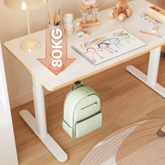 Zit sta bureau - Elektrisch - Verstelbaar - 120x60 cm - Wit - SK1W - SANODESK