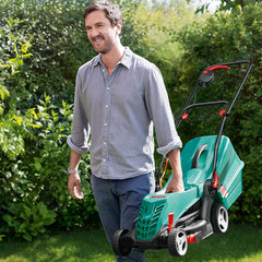 Bosch Rotak 34 R duwgrasmaaier AC zwart, groen - Grasmaaier (duwgrasmaaier, 34 cm, 2 cm, 7 cm, rotorbladen, 40 l)