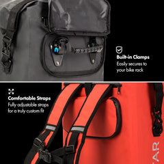 Fietstas - Waterdicht - Rugzak - Enkele - 18L - Zwart - Rohtar