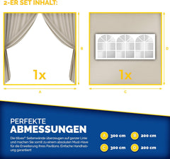 Tillvex® Zijwand voor paviljoen - 3x3m - Beige