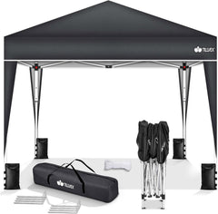 Tillvex® Partytent - 3x3m - Paviljoen - Easy Up - Antraciet