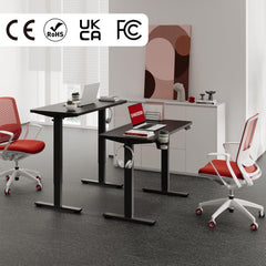 Zit sta bureau - Elektrisch - Verstelbaar - 110 x 54 cm - QS1B - SANODESK