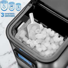 IJsblokjesmachine – 12kg/24 uur – IJsmachine - IJsblokjesmaker - Zilver - Tillvex®