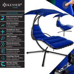 Kesser® Hangstoel - Ligstoel - Ligbed - 200x194x100cm - Blauw