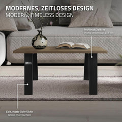 Tafelpoten salontafel - Metaal - 44x42 cm - Zwart - ML-Design