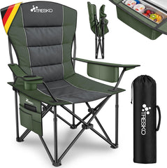 TRESKO® Campingstoel - Visstoel - Vouwstoel - Groen